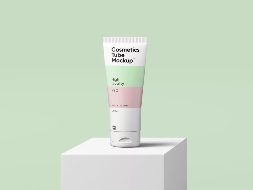 Free Cosmetics Tube Mockup