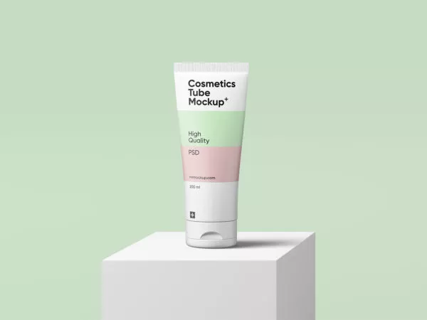 Free Cosmetics Tube Mockup