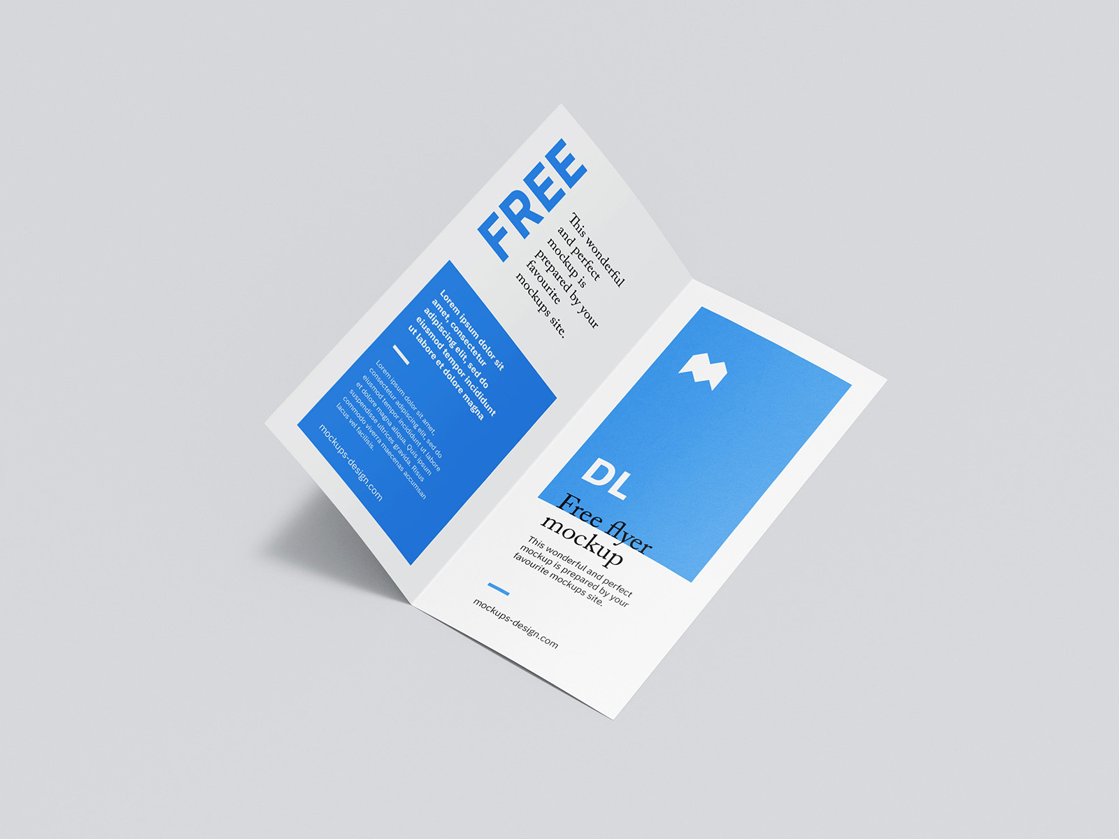 Free DL Bi-Fold Flyer Mockup