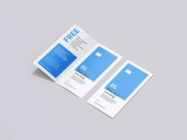 DL Bi-Fold Flyer Mockup