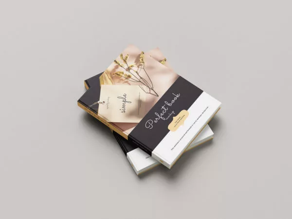 Free Hardcover Book Mockups – 6 PSD Scenes