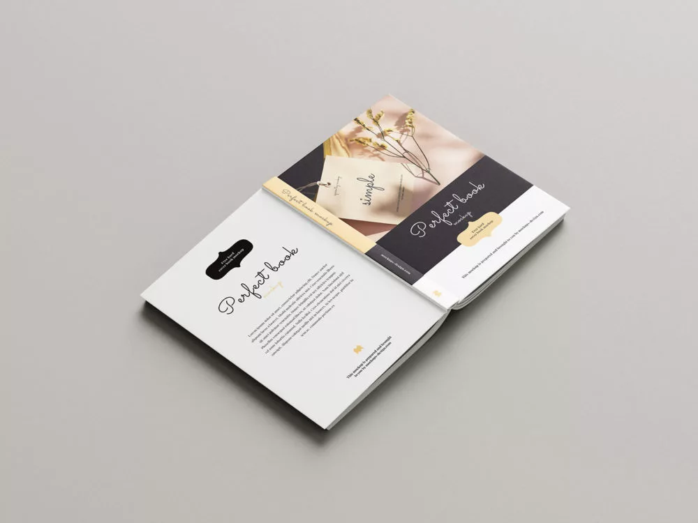Free Hardcover Book Mockups – 6 PSD Scenes