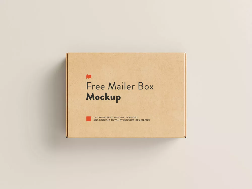 Free Mailer Box Mockup