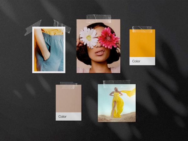 Free Moodboard Mockup PSD