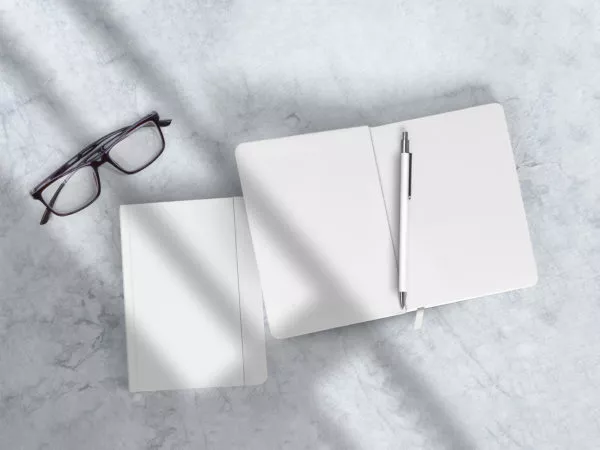 Free Notebook PSD Mockup