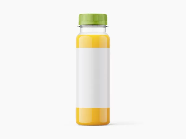 Orange Juice Plastic Bottle Mockup