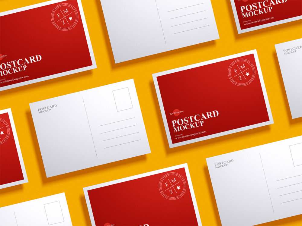 Free Postcard PSD Mockup