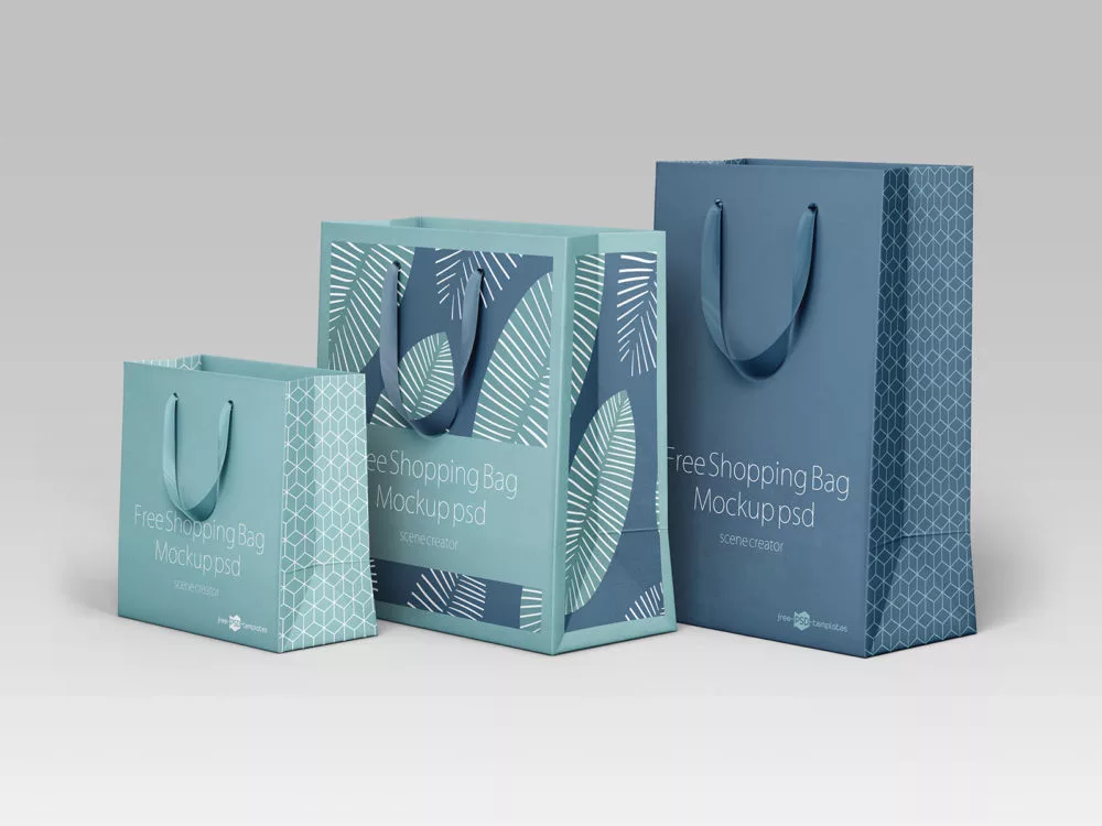 Free Shopping Bag Mockup