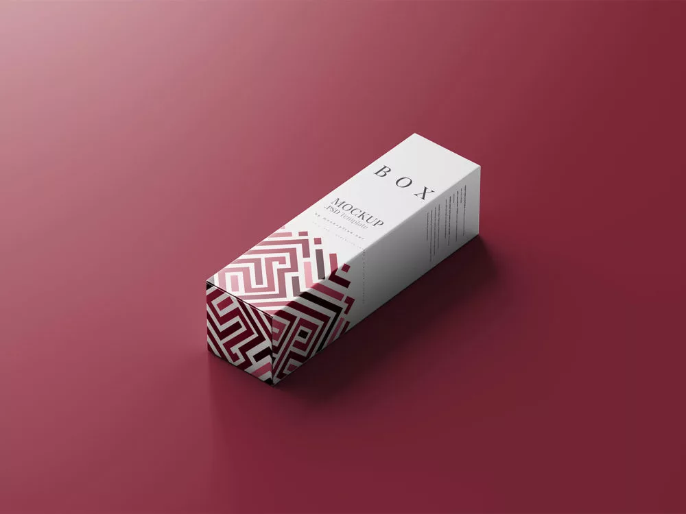 Free Slim Tall Box Mockup Set