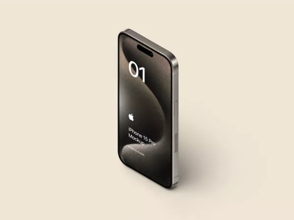 Free iPhone 15 Pro Mockup