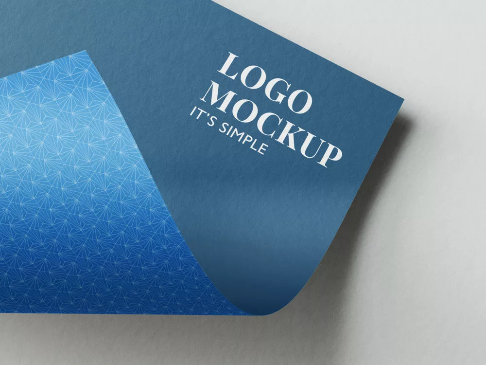 Logo on Paper Free PSD Mockup