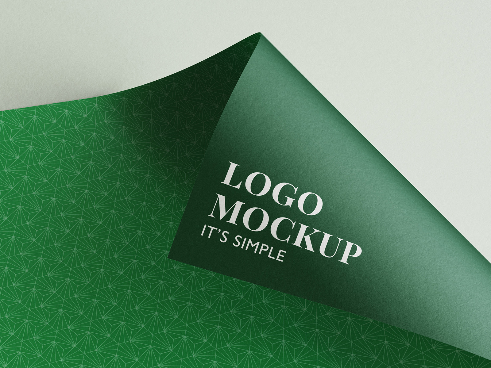 Logo on Paper Free PSD Mockup