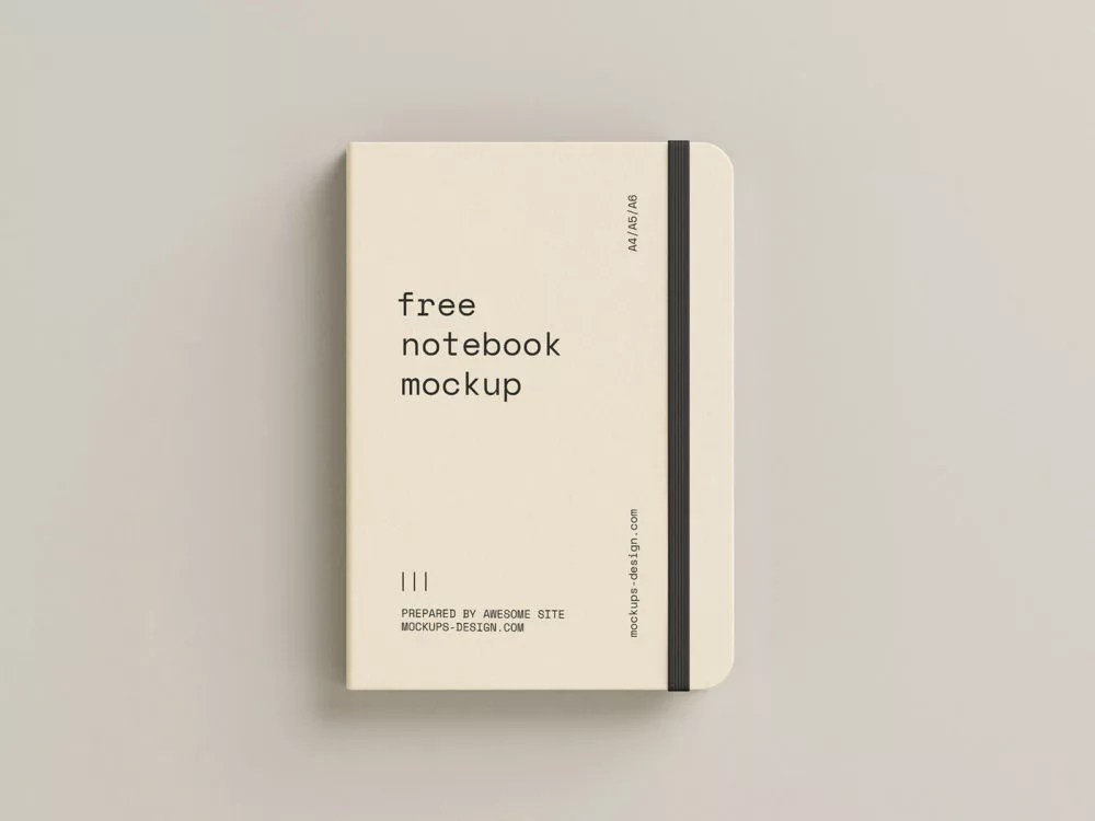 Notebook Stationery Mockup