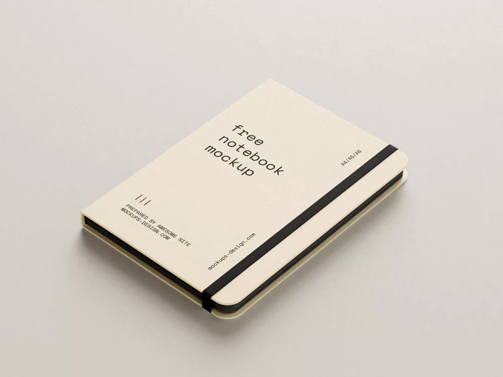 Notebook Stationery Mockup