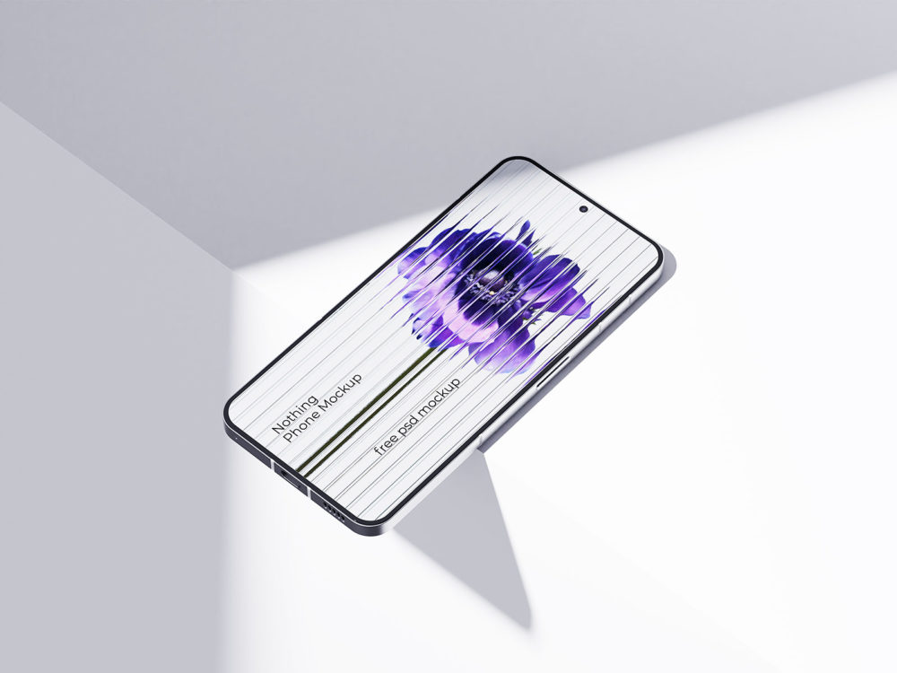 Nothing Phone Android App Mockup: Embrace Minimalism with Maximum Impact!