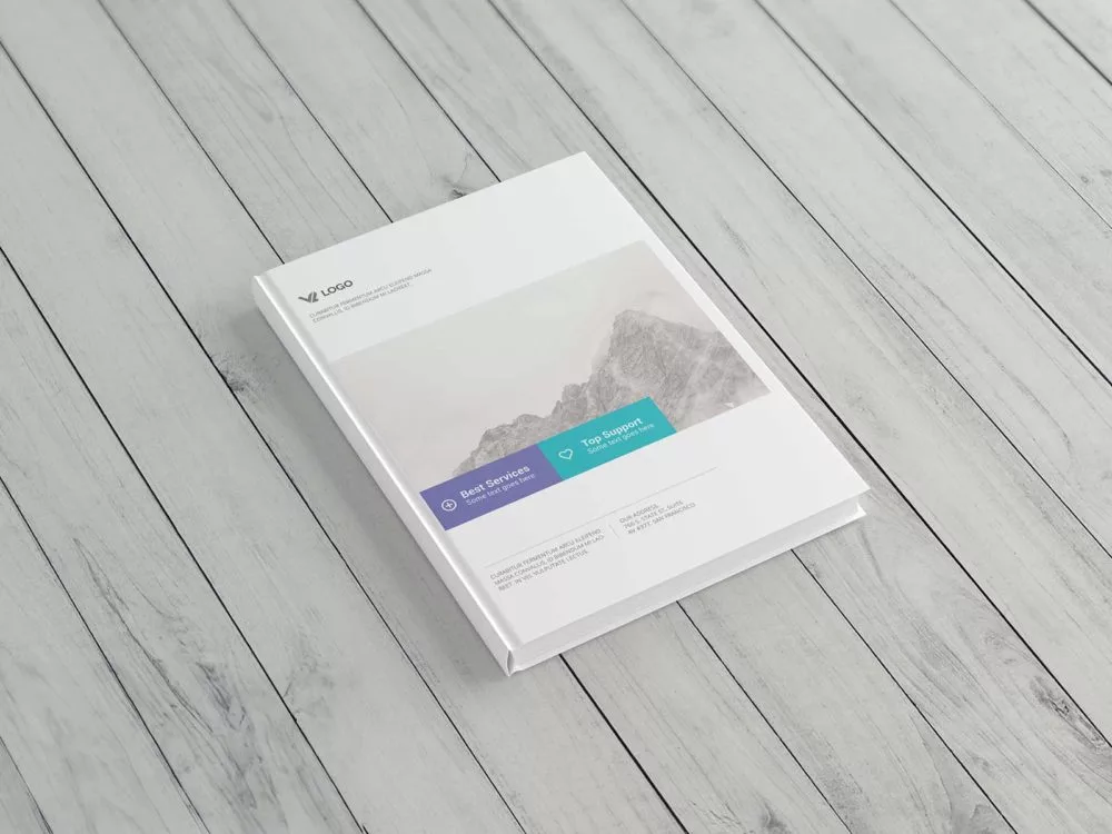 Portrait Hardcover Book Mockup: Showcase Your Literary Masterpiece with Elegant Presentation