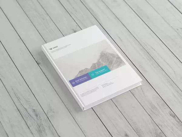 Portrait Hardcover Book Mockup