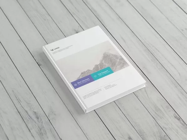 Portrait Hardcover Book Mockup: Showcase Your Literary Masterpiece with Elegant Presentation