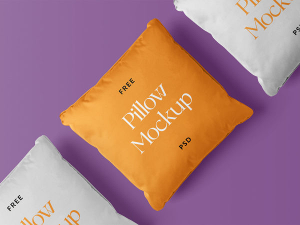 Square Pillow Mockup Presentation