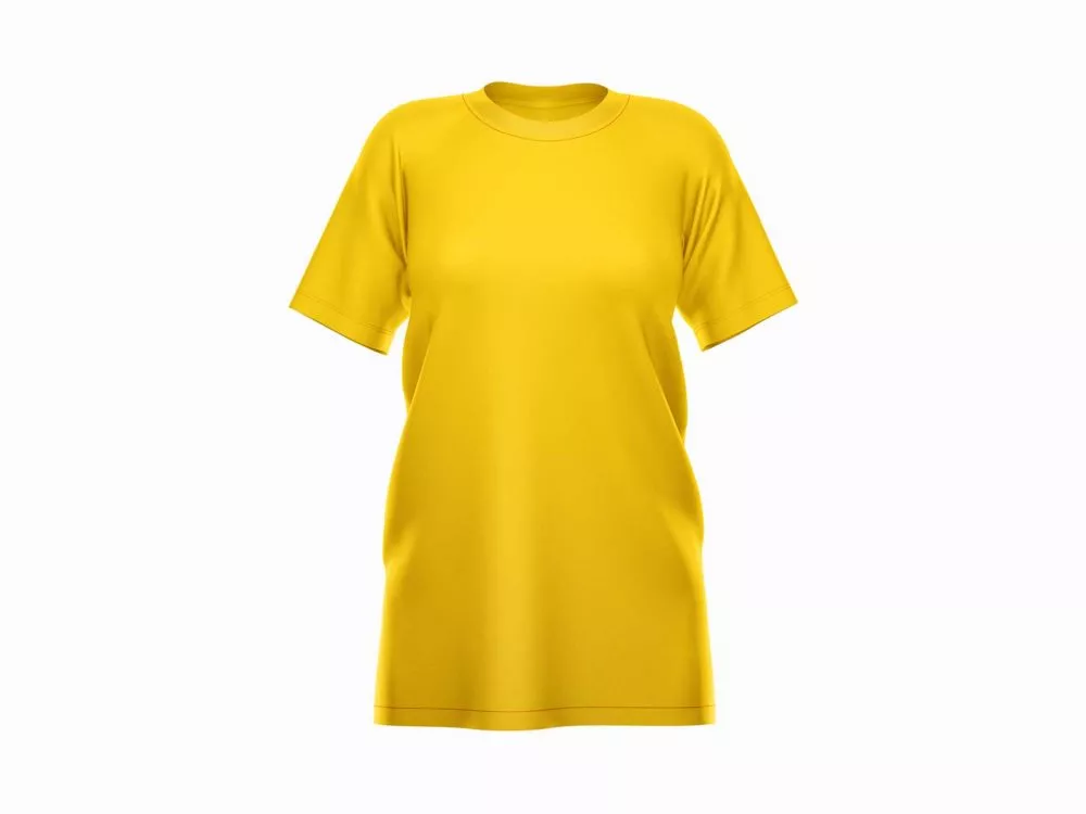 Women's Baggy T-Shirt Front Mockup: Embrace Comfort and Style in Every Stitch