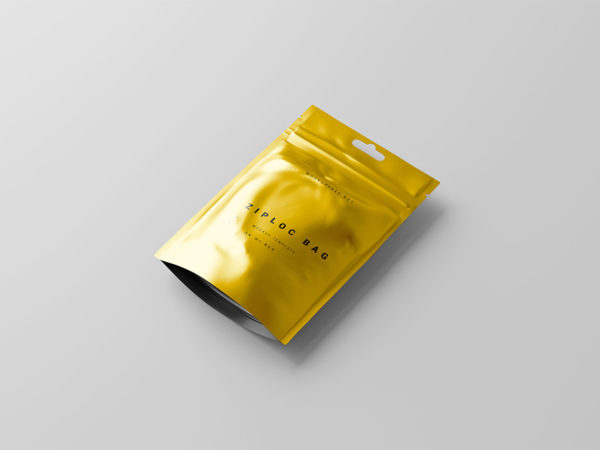 Ziplock Pouch Bag Mockup: Seal the Deal with Unrivaled Packaging Presentation