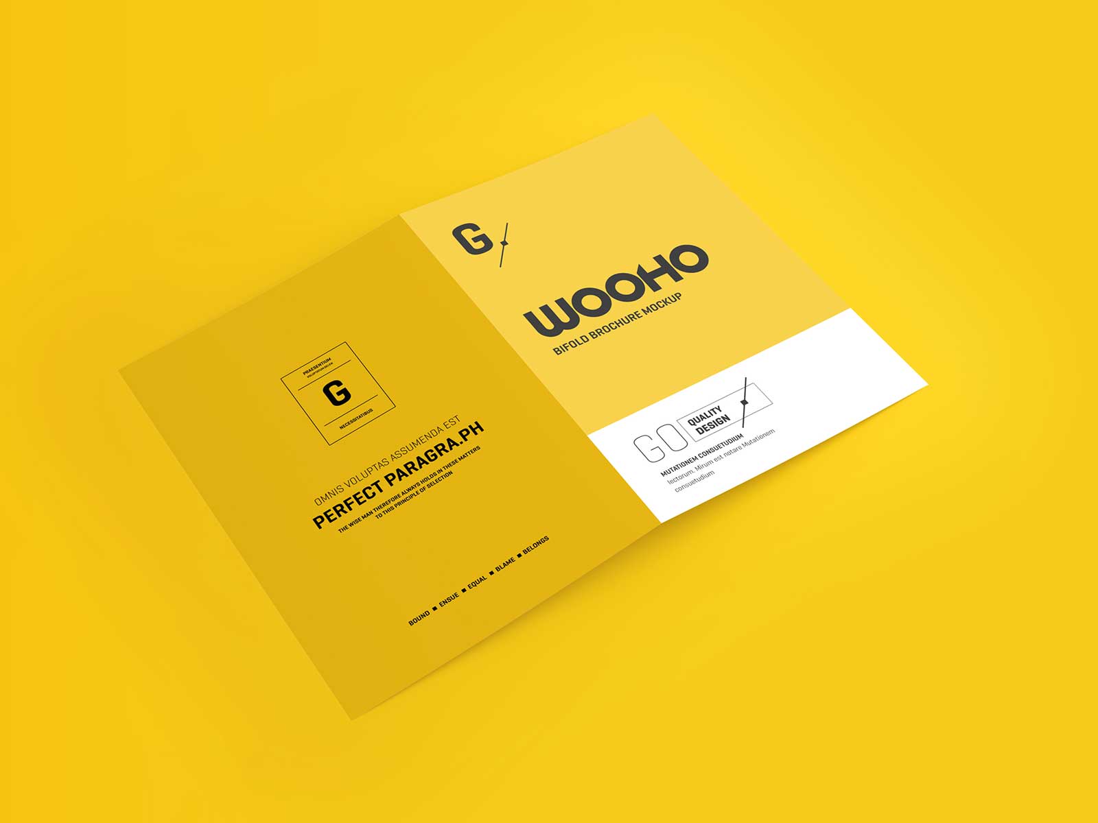 A4 Bifold Brochure Mockup: Elevate Your Brochure Design