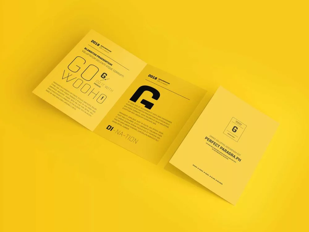 A4 Bifold Brochure Mockup: Elevate Your Brochure Design