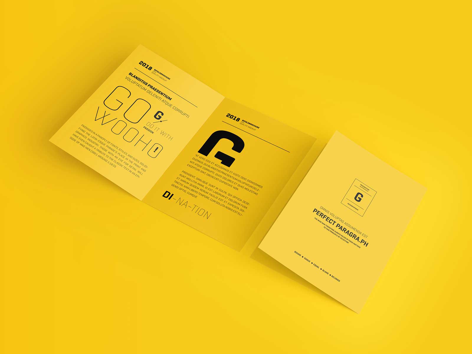 A4 Bifold Brochure Mockup: Elevate Your Brochure Design