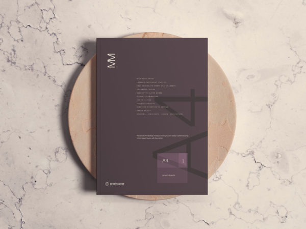 Free A4 Magazine Mockup: Elevate Your Editorial Designs to Perfection