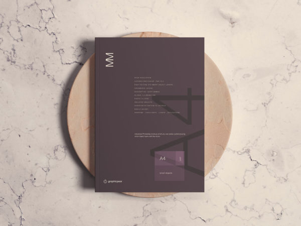 Free A4 Magazine Mockup