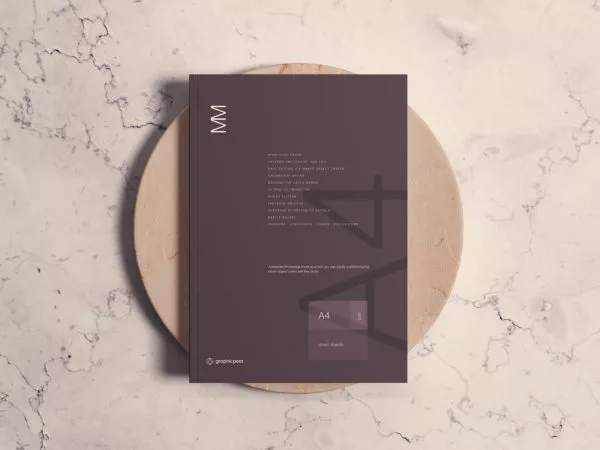 Free A4 Magazine Mockup: Elevate Your Editorial Designs to Perfection