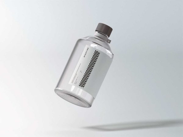 Clear Glass Bottle Mockup