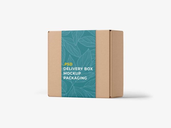 Delivery Box Mockup Packaging: Impress with Seamless Brand Presentation