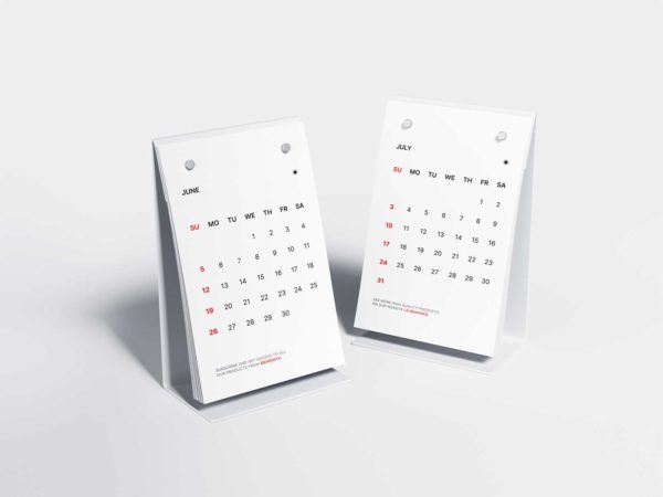 Desk Calendar Mockups