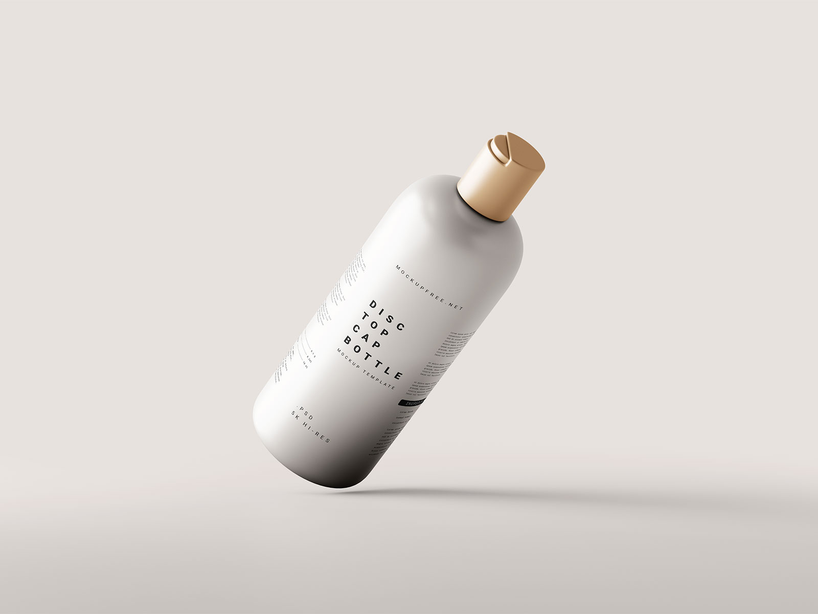 Disk Top Cap Cosmetic Bottle Mockup: Unleash the Beauty of Your Brand