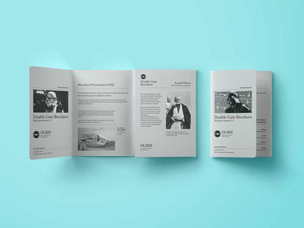 Double Gate Fold Brochure Mockup: Unfold Your Design Brilliance