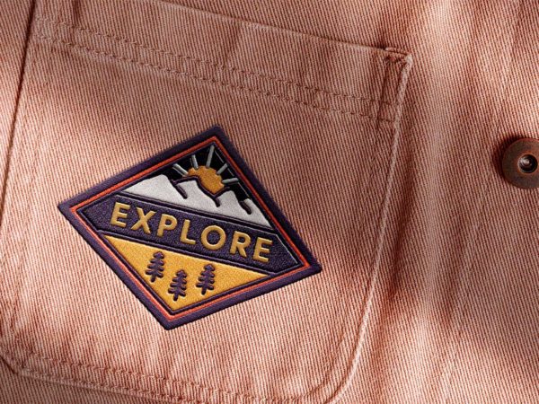 Embroidery Patch Free Mockup