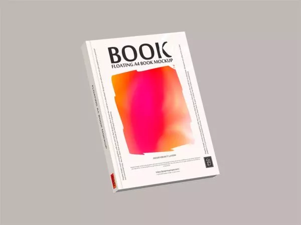 Floating Book Mockup Free PSD: Levitate Your Designs to Perfection