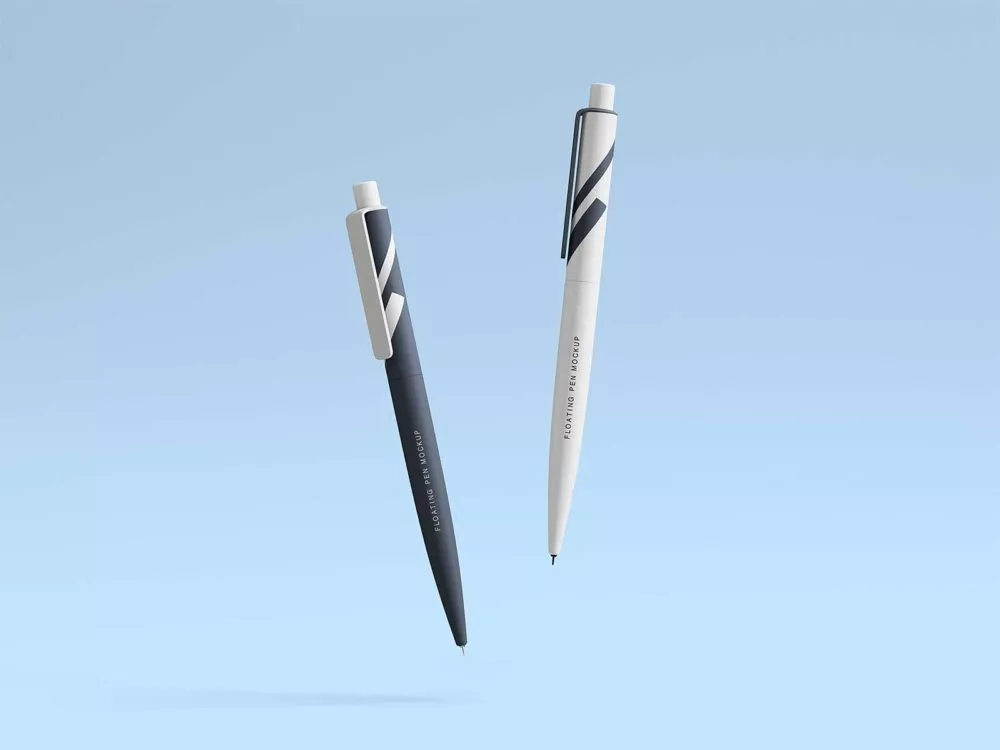 Floating Pen Free Mockup: Redefine Your Stationery Presentation!