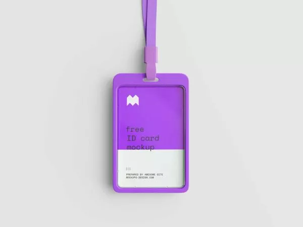 Badge ID Card Free Mockups