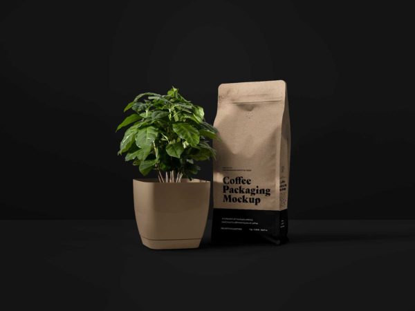 Free Coffee Packaging Mockup: Brewing Creativity for Your Brand