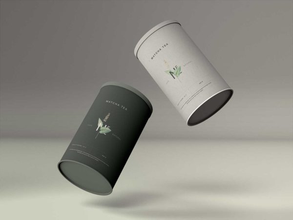 Free Cylinder Food Can Mockups