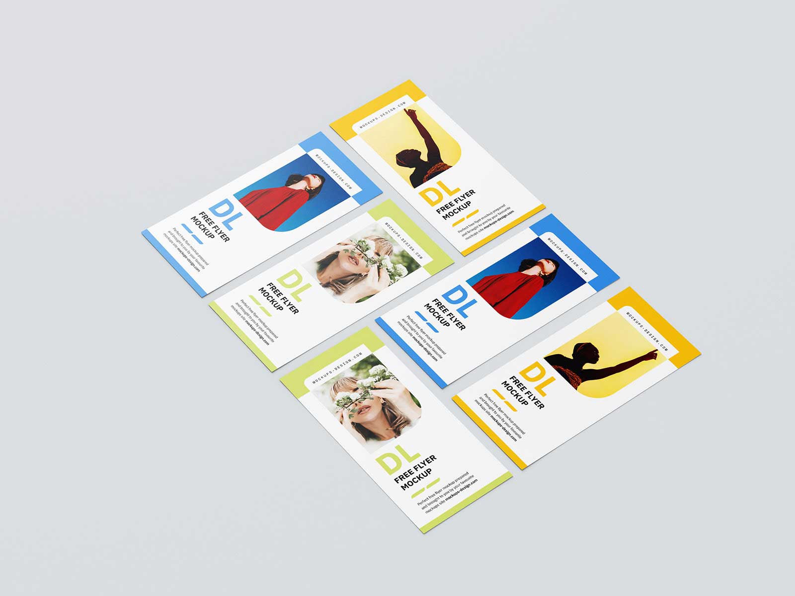 Free DL Flyer Mockup Set: Elevate Your Print Designs!