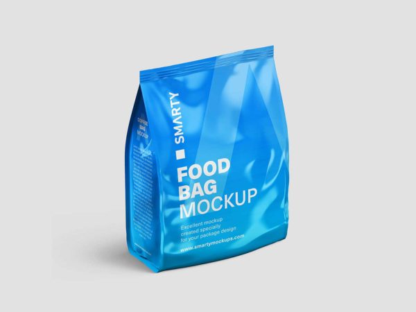 Free Food Bag Mockup: Savor the Essence of Remarkable Design!