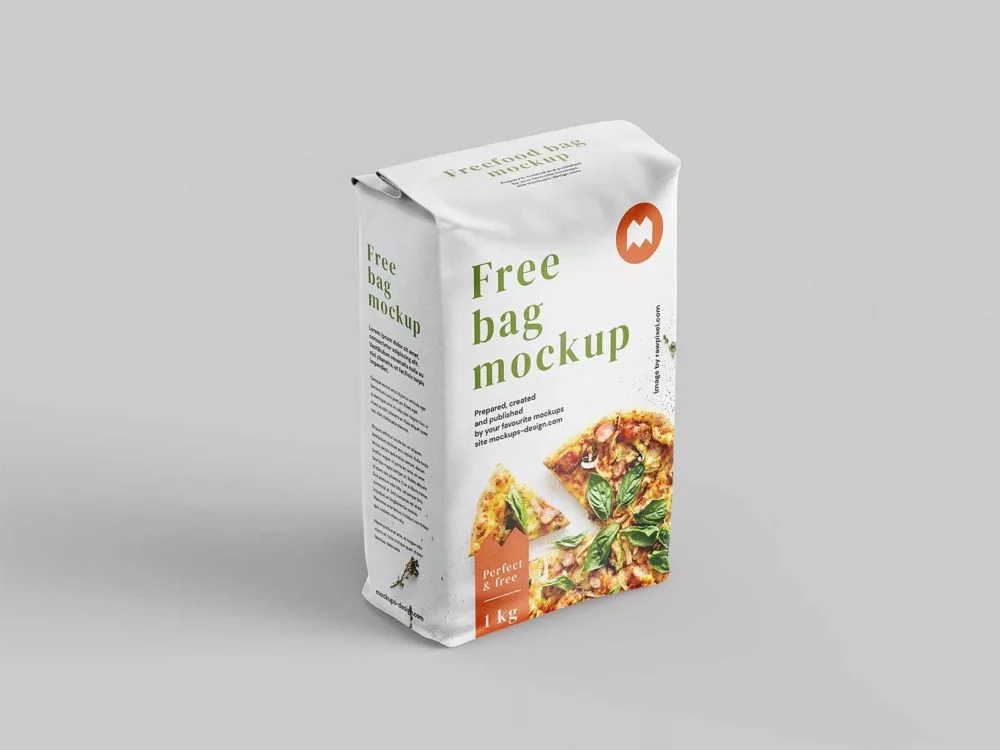 Free Food Bag Mockup Packaging