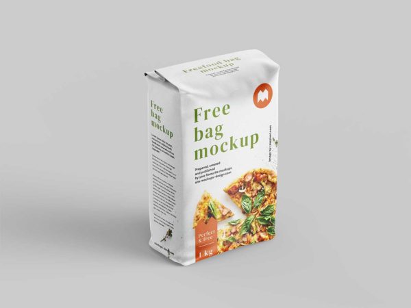 Free Food Bag Mockup Packaging