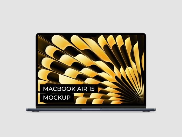 Free MacBook Air 15 Mockup: Showcase Your Designs with Sleek Professionalism