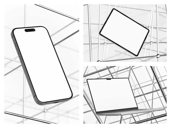 MacBook, iPad, iPhone Mockup Set