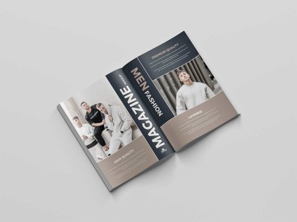 Free Open Magazine Mockup