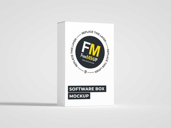 Free Software Box Mockup Packaging